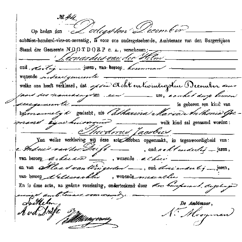 18741230 geb akte 44 Theodorus J zv L vd Helm - CMA Goemans